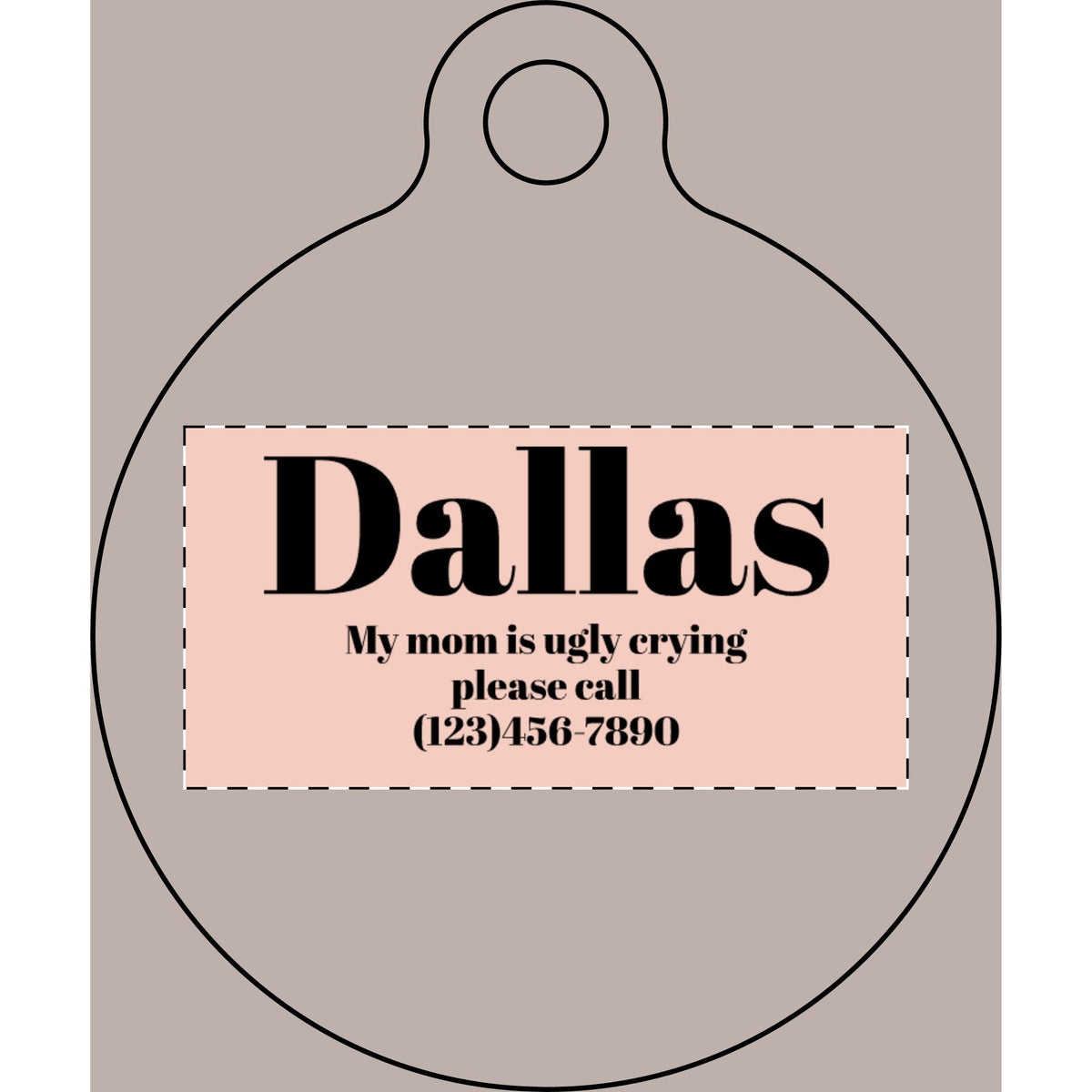 Custom Pet Name Plate (Engraving)