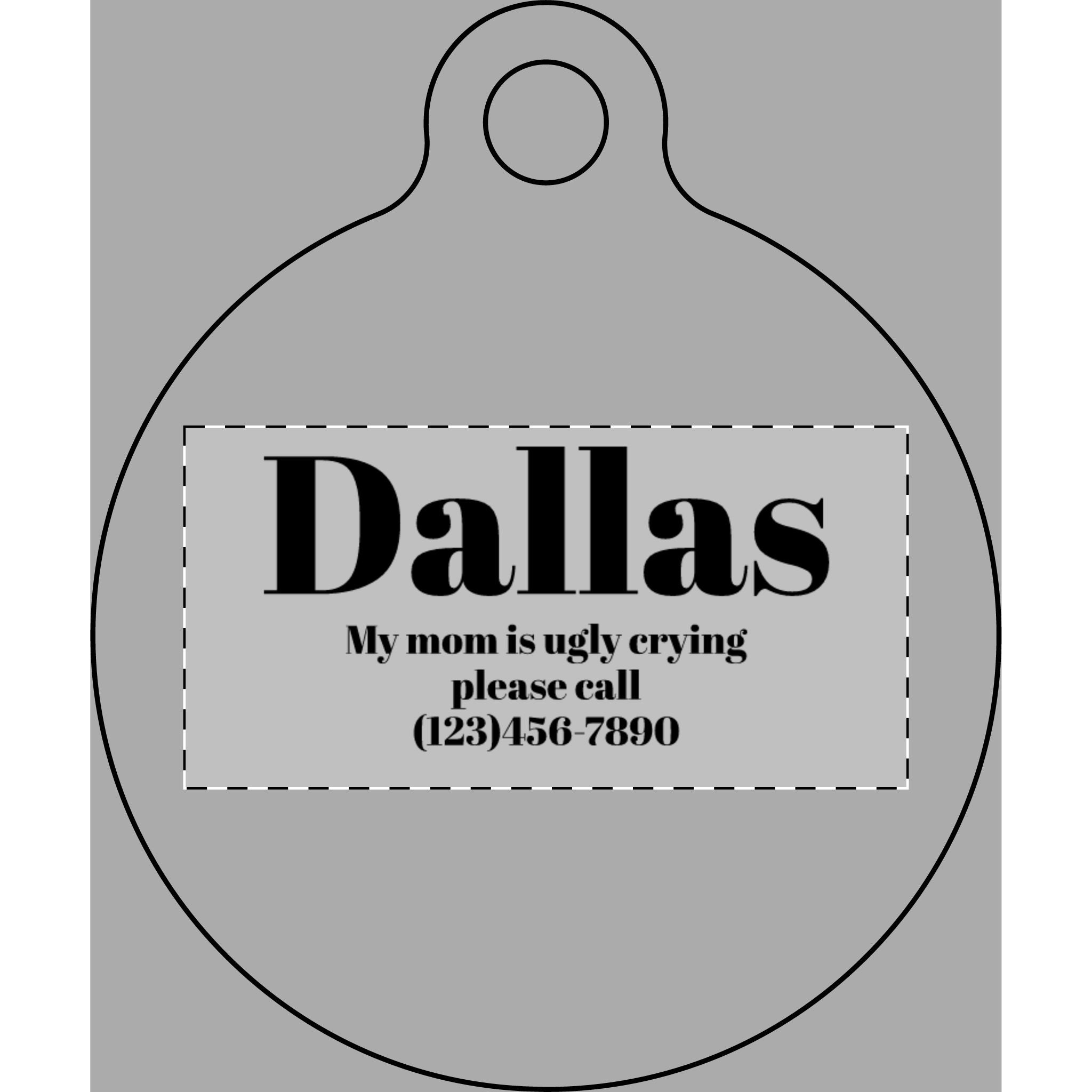 Custom Pet Name Plate (Engraving)