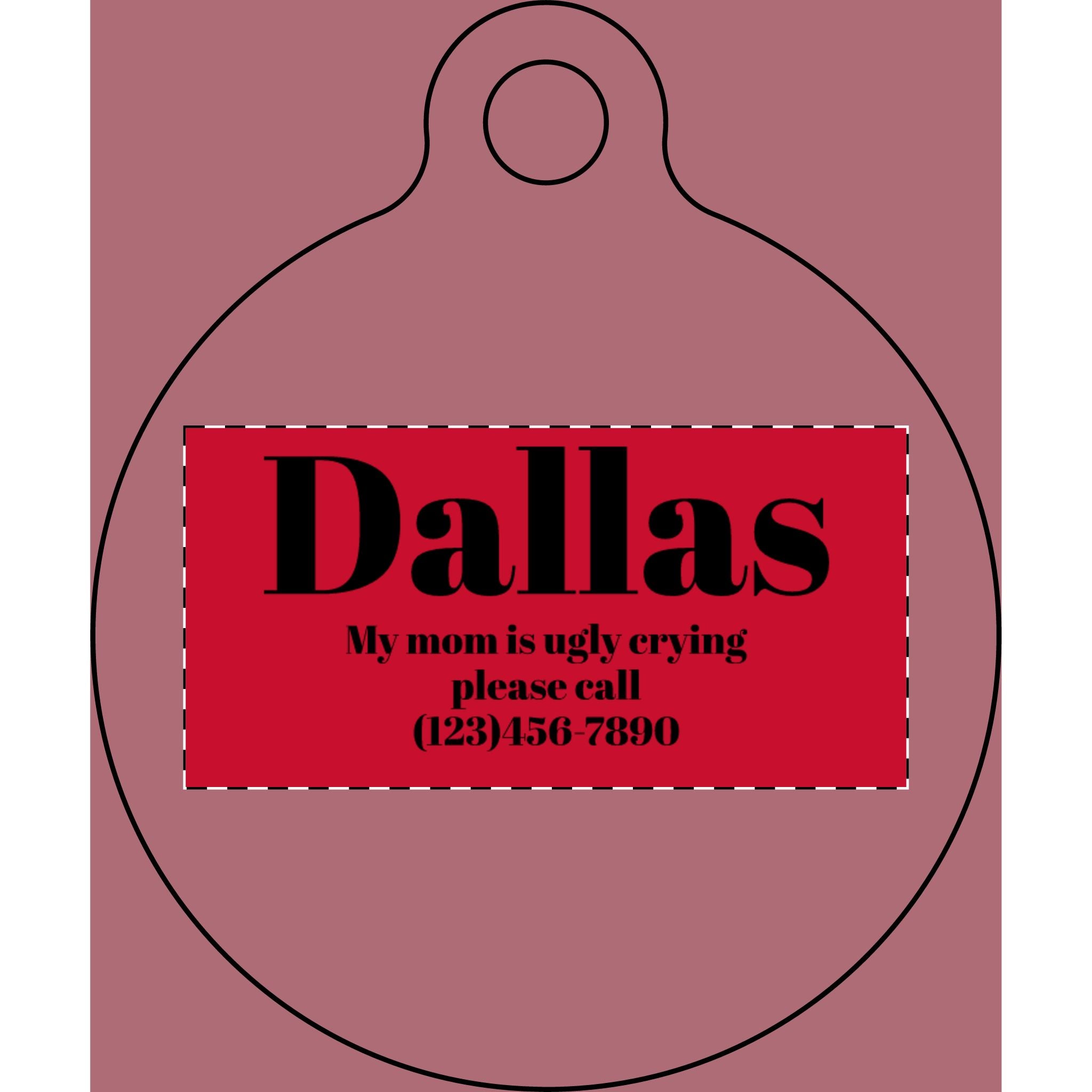 Custom Pet Name Plate (Engraving)