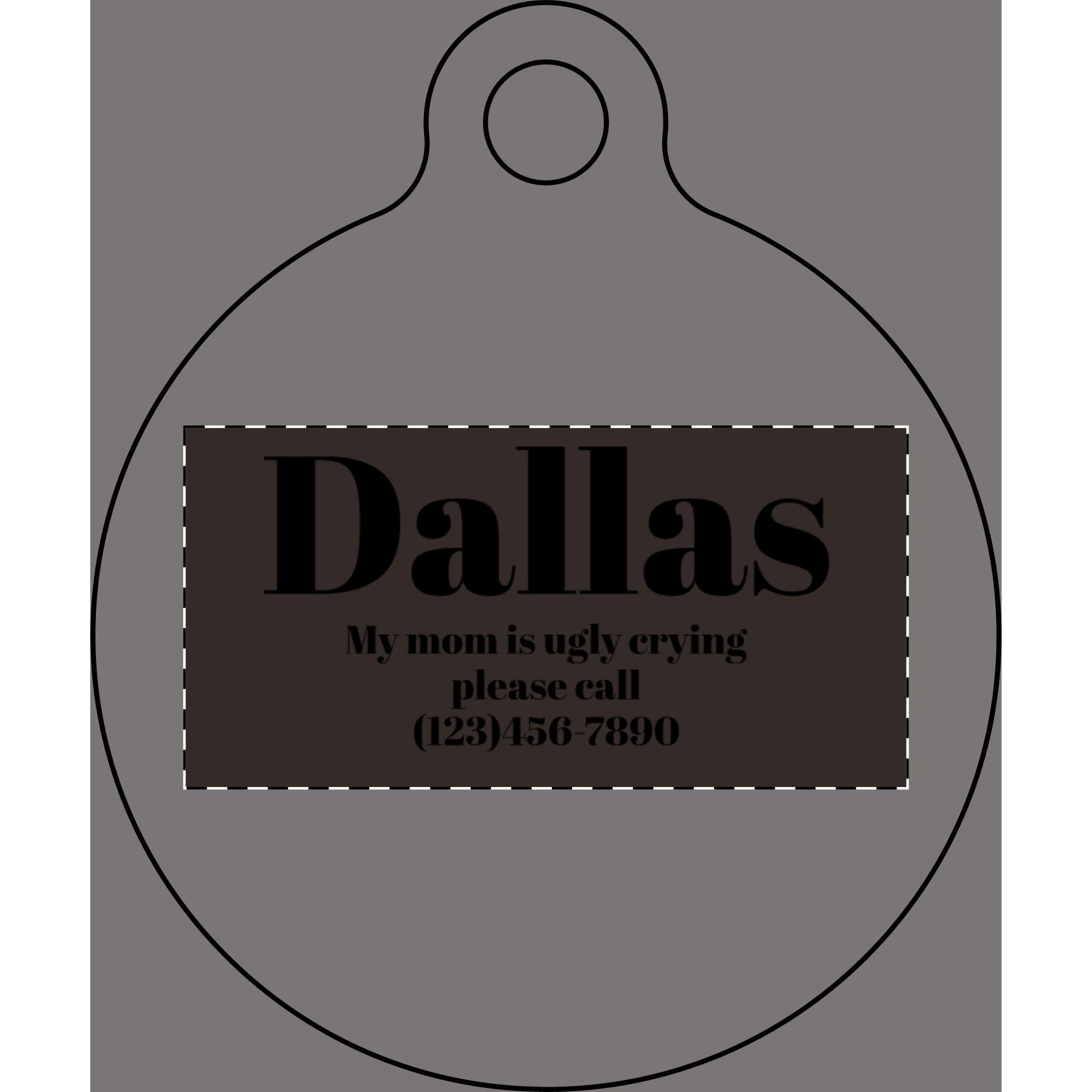 Custom Pet Name Plate (Engraving)