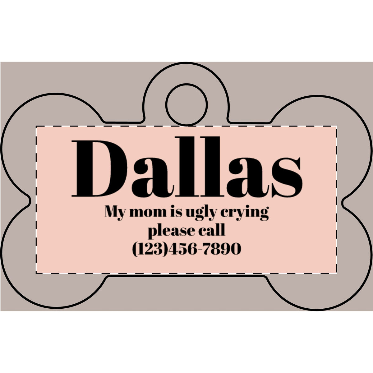 Custom Pet Name Plate (Engraving)