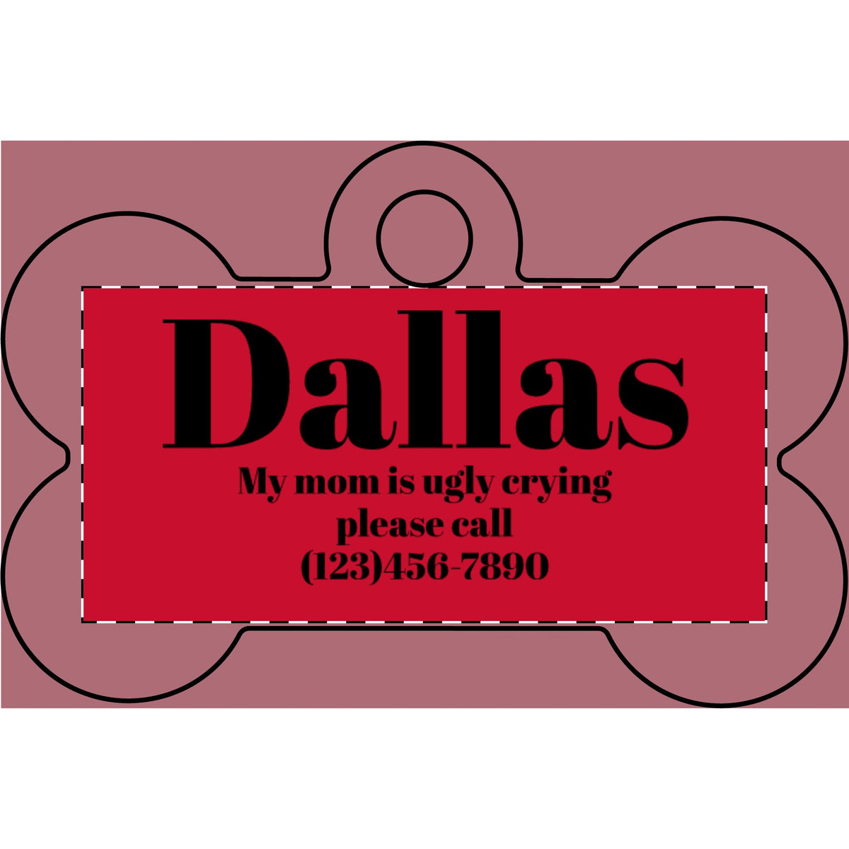 Custom Pet Name Plate (Engraving)