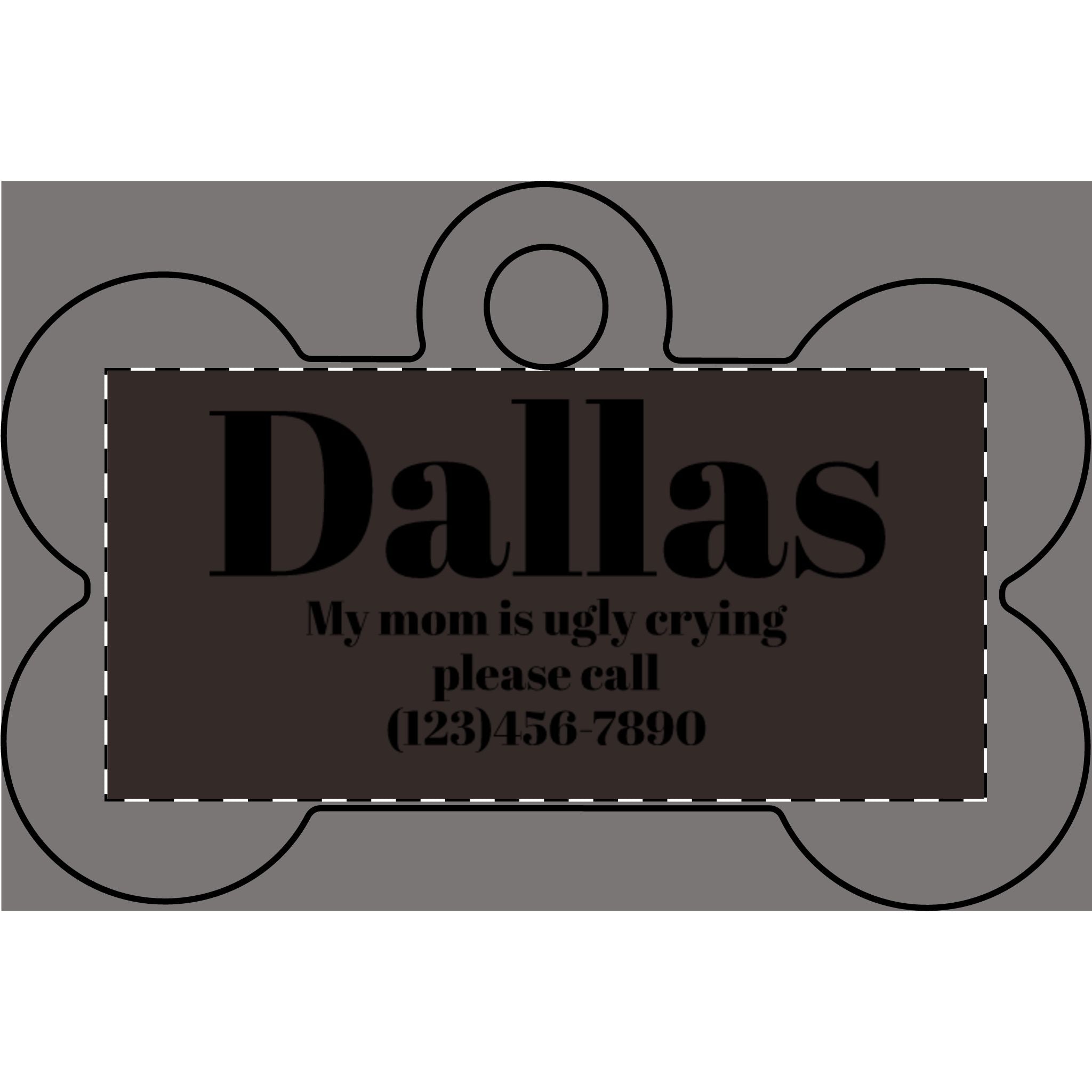 Custom Pet Name Plate (Engraving)