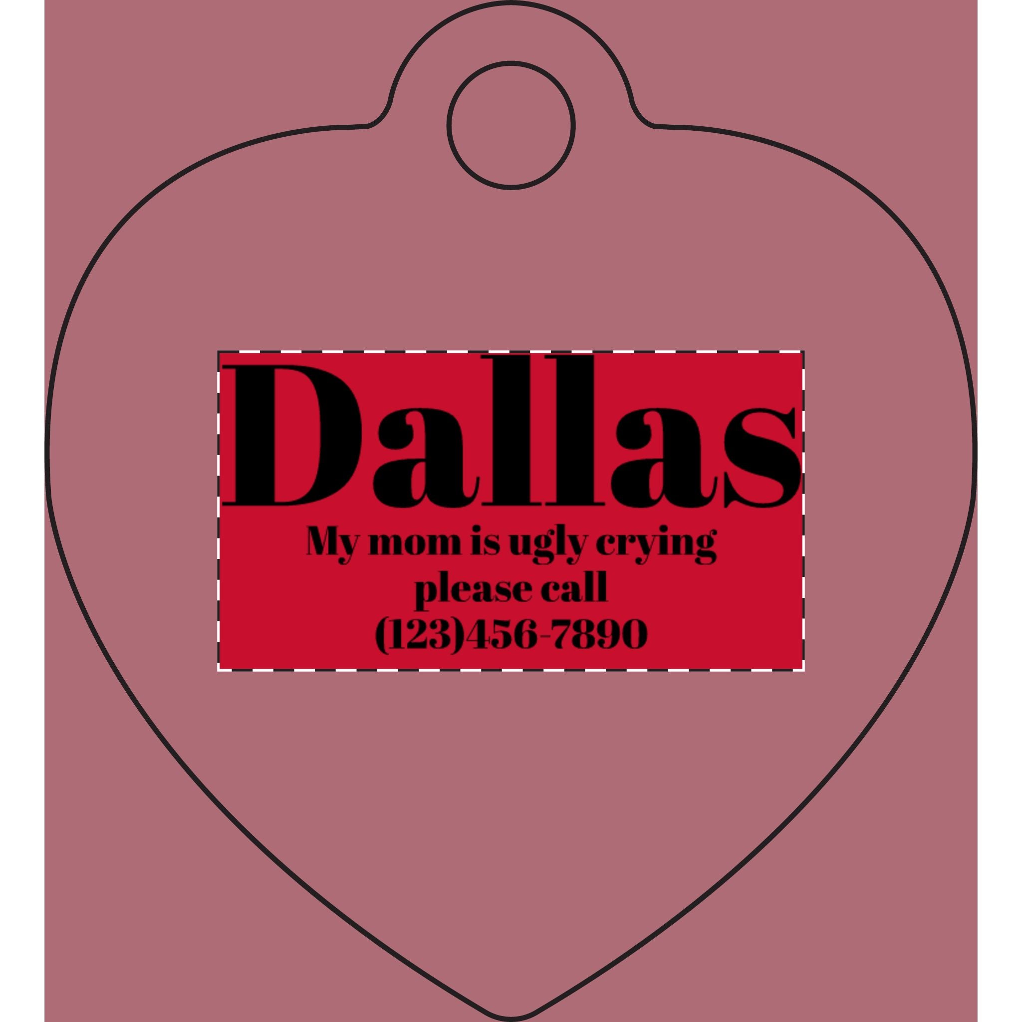 Custom Pet Name Plate (Engraving)