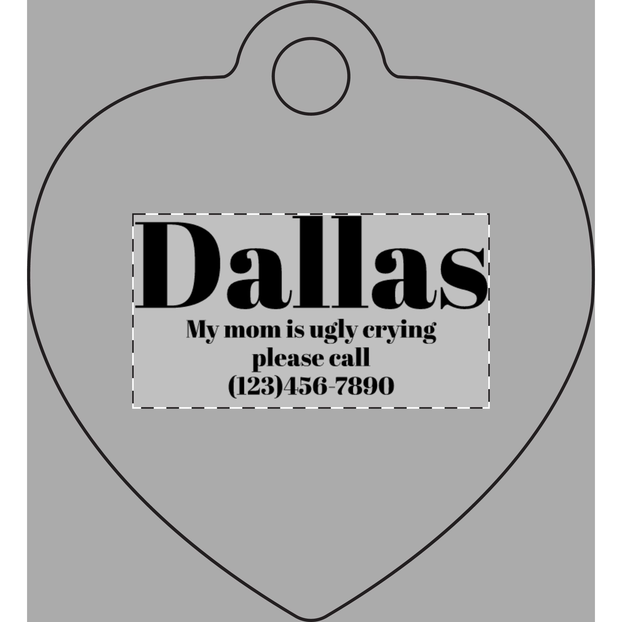 Custom Pet Name Plate (Engraving)