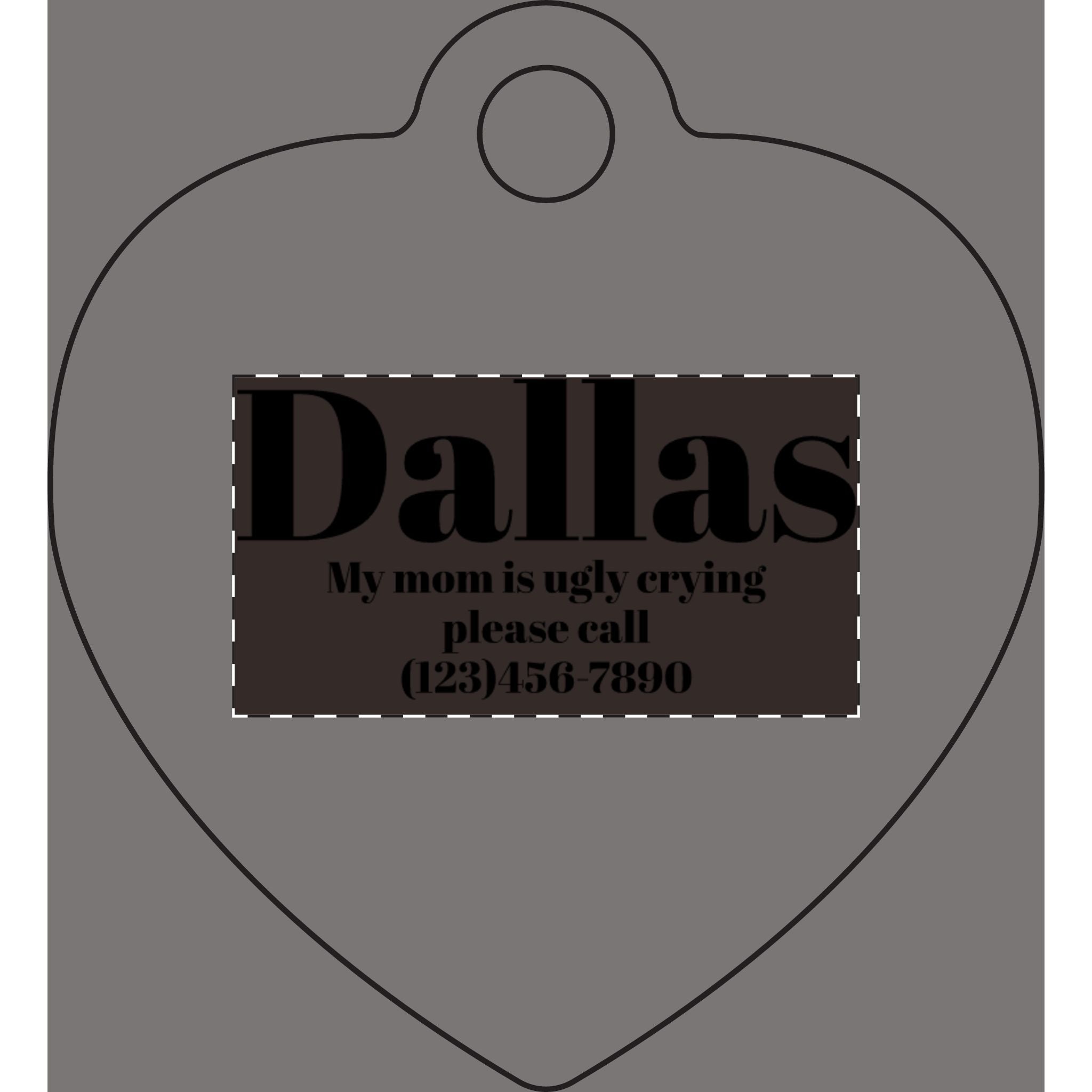 Custom Pet Name Plate (Engraving)