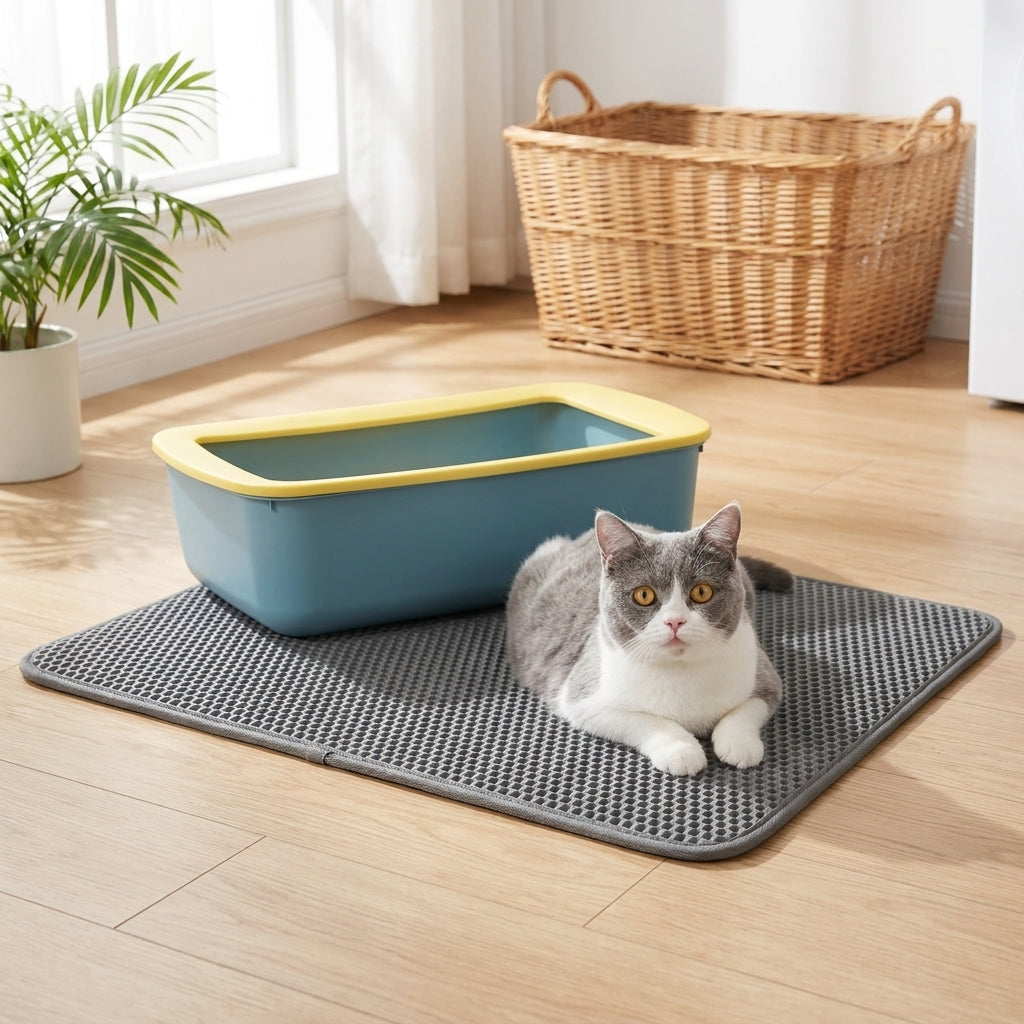 Northpaw Double-Layer Cat Litter Mat Scatter Control & Easy to Clean